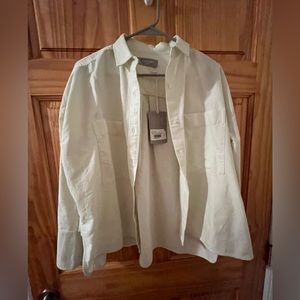 Everlane boxy Oxford long sleeve